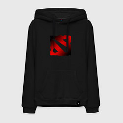 Мужская толстовка-худи ЧЁРНО КРАСНОЕ ЛОГО ДОТА 2 DOTA 2 LOGO