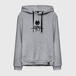 Мужская толстовка-худи Stray: Black Logo