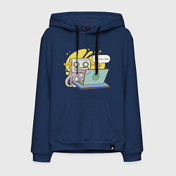 Мужская толстовка-худи Я не робот Програмерский мем