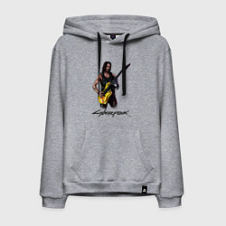 Мужская толстовка-худи Cyberpunk 2077 Johnny гитарист