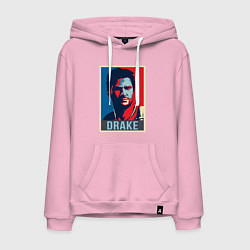 Толстовка-худи хлопковая мужская Uncharted Drake, цвет: светло-розовый