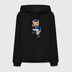 Мужская толстовка-худи МИШКА БЕЙСБОЛИСТ