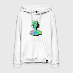 Мужская толстовка-худи Gorgon Medusa Vaporwave Neon
