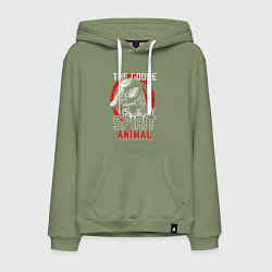 Мужская толстовка-худи Гусь мое духовное животное