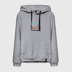 Мужская толстовка-худи Отдых в лесу