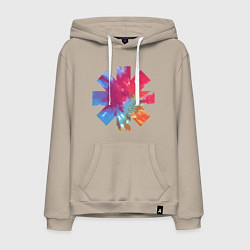 Толстовка-худи хлопковая мужская RHCP Color, цвет: миндальный