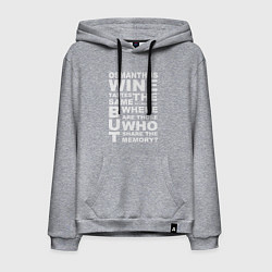 Мужская толстовка-худи Чжун Ли Цитата OSMANTHUS WINE Genshin Impact