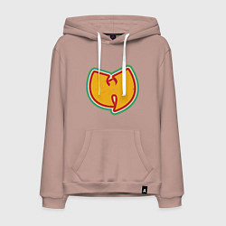 Толстовка-худи хлопковая мужская Wu-Tang Colors, цвет: пыльно-розовый