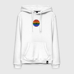 Мужская толстовка-худи Радужная мандала