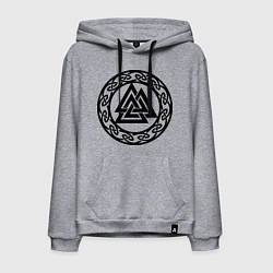 Мужская толстовка-худи Валькнут - символ Одина
