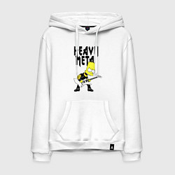 Мужская толстовка-худи Барт Симпсон - heavy metal