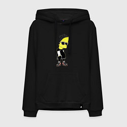 Мужская толстовка-худи Барт Симпсон в тёмных очках