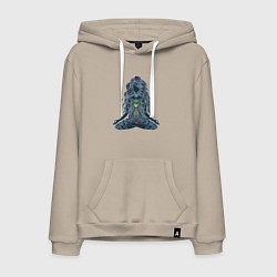 Мужская толстовка-худи Йога - чакры по цветам