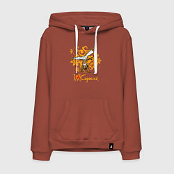 Мужская толстовка-худи I love Capoeira - fighter