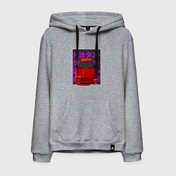 Толстовка-худи хлопковая мужская Supra A70 MK3 JDM, цвет: меланж