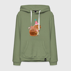 Мужская толстовка-худи Праздничная капибара