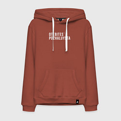 Толстовка-худи хлопковая мужская Otebites, цвет: кирпичный