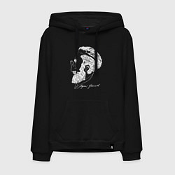 Мужская толстовка-худи Портрет Зигмунда Фрейда - иллюзия