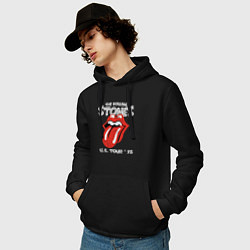 Толстовка-худи хлопковая мужская The Rolling Stones 78, цвет: черный — фото 2