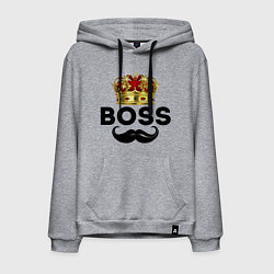 Мужская толстовка-худи BOSS и корона с усами