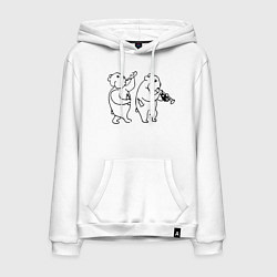 Мужская толстовка-худи Хомяки весельчаки