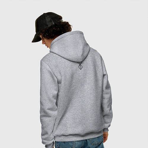 Мужская толстовка-худи Берсерк Метка Гатс / Меланж – фото 4