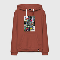 Мужская толстовка-худи Будда телепомехи