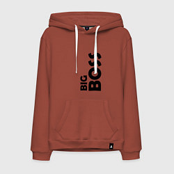 Мужская толстовка-худи BIG BOSS - темная