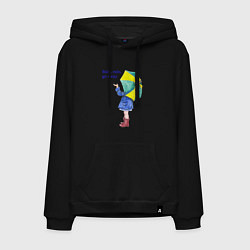 Мужская толстовка-худи Девочка с зонтиком