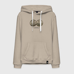 Мужская толстовка-худи 1 серебряный рубль СССР 1924 рабочий и колхозник