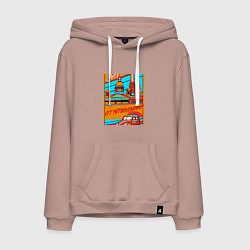 Мужская толстовка-худи Санкт-Петербург в стиле плаката 30-х годов