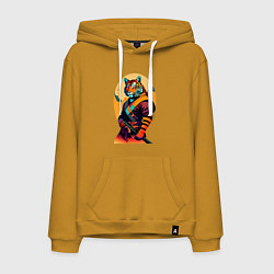 Мужская толстовка-худи Tiger samurai - neural network