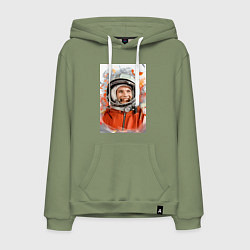 Мужская толстовка-худи Гагарин арт