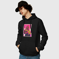 Толстовка-худи хлопковая мужская Dangerous Jacket, цвет: черный — фото 2