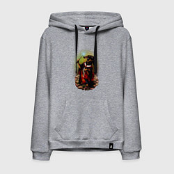 Мужская толстовка-худи Такса Волшебник колдует