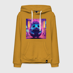 Мужская толстовка-худи Неоновый ежик