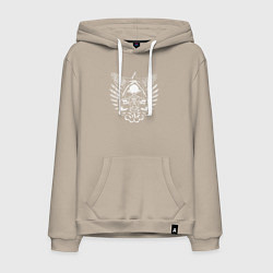 Толстовка-худи хлопковая мужская The Chemodan clan, цвет: миндальный