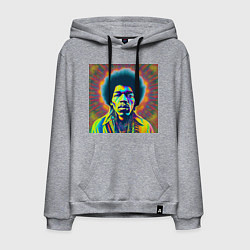 Мужская толстовка-худи Jimi Hendrix Magic Glitch Art