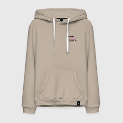 Мужская толстовка-худи Поцелуйчик Блэк Пинк in you area - мини