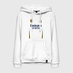 Мужская толстовка-худи Винисиус Жуниор ФК Реал Мадрид форма 2324 домашняя