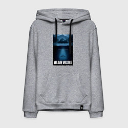 Толстовка-худи хлопковая мужская История Алана Вейка, цвет: меланж