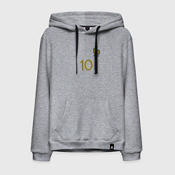 Толстовка-худи хлопковая мужская Килиан Мбаппе ЧМ 2022 сборная Франции, цвет: меланж