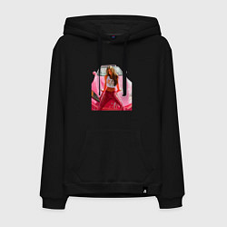 Толстовка-худи хлопковая мужская Суши Девон Аоки Honda s2000, цвет: черный