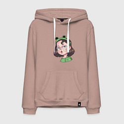 Мужская толстовка-худи Девочка лягушка