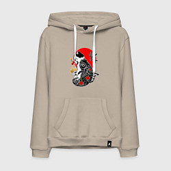 Мужская толстовка-худи Котик - якудза и иероглиф