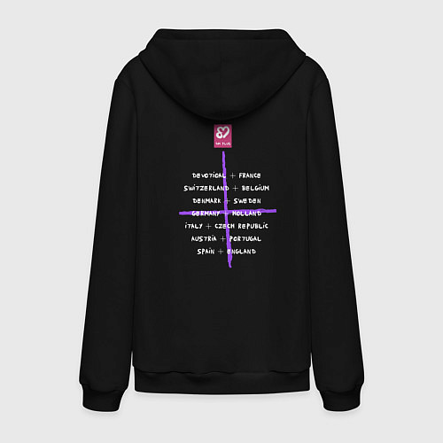 Мужская толстовка-худи Depeche Mode - Devotional Tour Retro 01 / Черный – фото 2