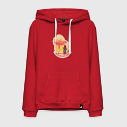 Мужская толстовка-худи Барби смотрит на гриб - Барбигеймер