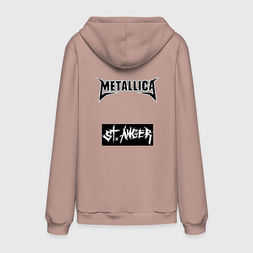 Мужская толстовка-худи Обложка альбома St Anger группы Metallica / Пыльно-розовый – фото 2