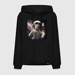Мужская толстовка-худи Кот астронавт cosmos collection