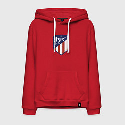 Толстовка-худи хлопковая мужская Atletico Madrid FC, цвет: красный